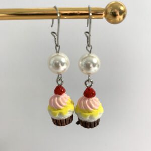 NÁUŠNICE S PERLIČKOU/ CUPCAKE