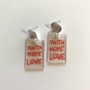NÁUŠNICE FAITH HOPE LOVE